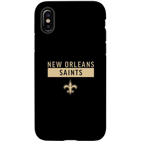 NFL New Orleans Saints Black Performance Series iPhone X Pro Case