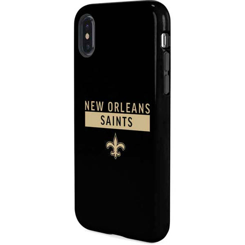 NFL New Orleans Saints Black Performance Series iPhone X Pro Case