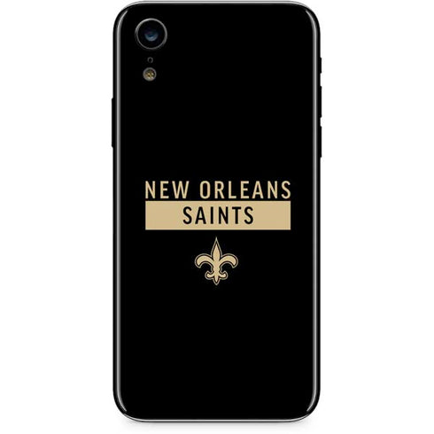 NFL New Orleans Saints Black Performance Series iPhone XR Skin