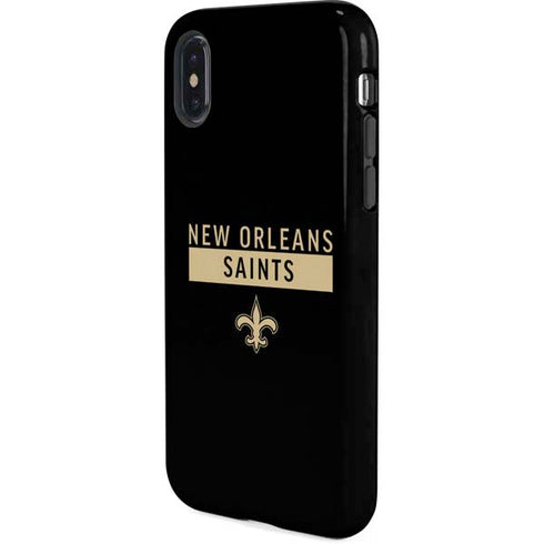 NFL New Orleans Saints Black Performance Series iPhone XS Pro Case