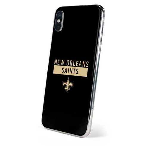 NFL New Orleans Saints Black Performance Series iPhone XS Skin