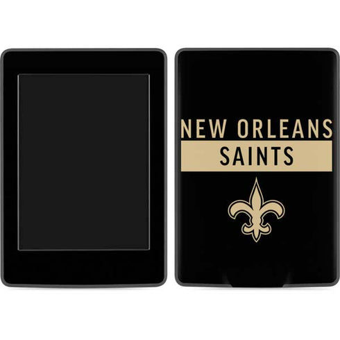 NFL New Orleans Saints Black Performance Series Amazon Kindle Skin