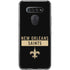 NFL New Orleans Saints Black Performance Series LG K51/Q51 Clear Case