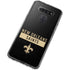 NFL New Orleans Saints Black Performance Series LG K51/Q51 Clear Case