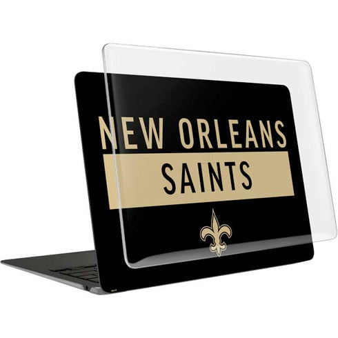 NFL New Orleans Saints Black Performance Series MacBook Air 13in M1 (2021) Case plus Skin
