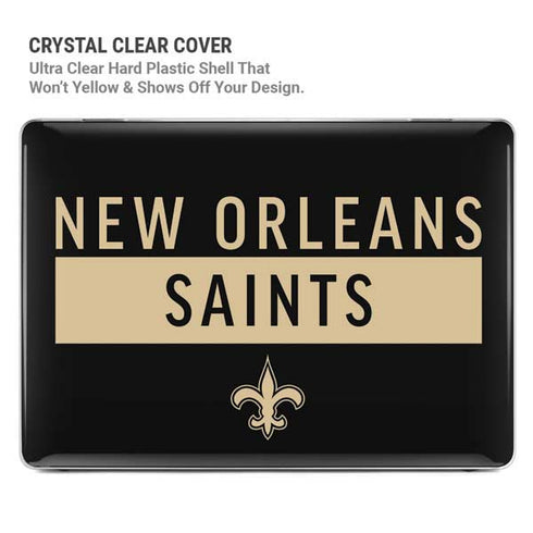 NFL New Orleans Saints Black Performance Series MacBook Air 13in M1 (2021) Case plus Skin