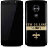 NFL New Orleans Saints Black Performance Series Moto E5 Play Skin