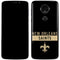NFL New Orleans Saints Black Performance Series Moto E5 Plus Skin
