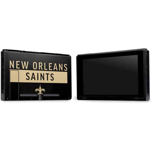 NFL New Orleans Saints Black Performance Series Nintendo Switch Bundle Skin