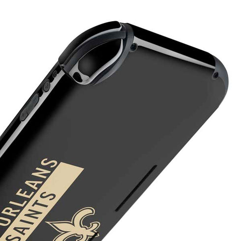 NFL New Orleans Saints Black Performance Series Nintendo Switch Lite Skin