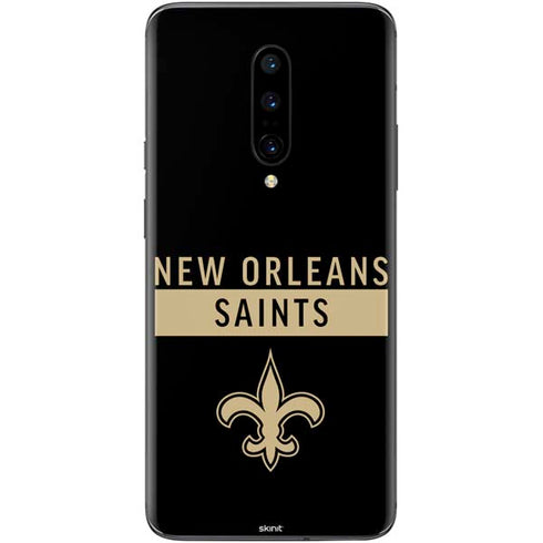 NFL New Orleans Saints Black Performance Series OnePlus 7 Pro Skin