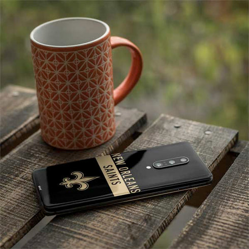 NFL New Orleans Saints Black Performance Series OnePlus 7 Pro Skin