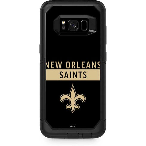 NFL New Orleans Saints Black Performance Series Otterbox Commuter Galaxy Skin