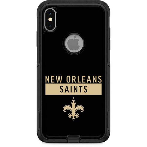 NFL New Orleans Saints Black Performance Series Otterbox Commuter iPhone Skin