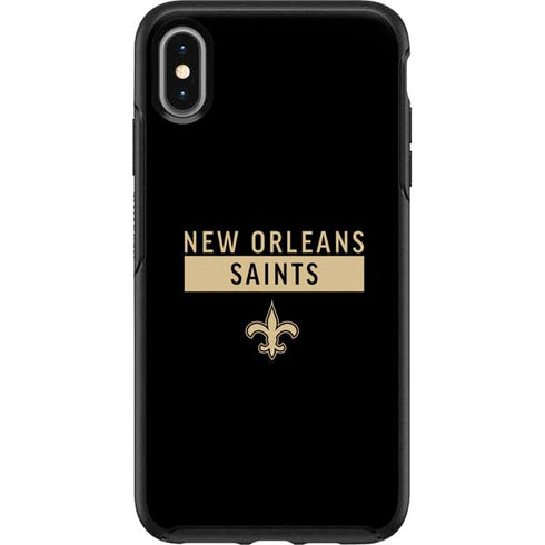 NFL New Orleans Saints Black Performance Series Otterbox Symmetry iPhone Skin