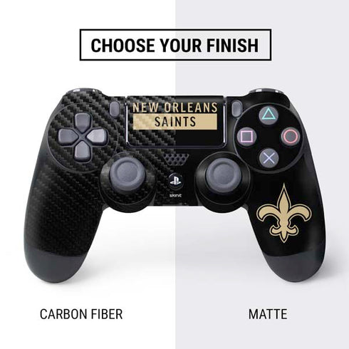 NFL New Orleans Saints Black Performance Series PS4 Controller Skin