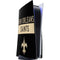 NFL New Orleans Saints Black Performance Series PS5 Console Skin