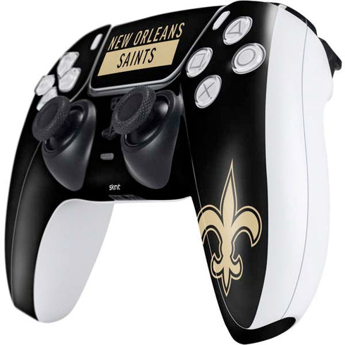 NFL New Orleans Saints Black Performance Series PS5 Controller Skin