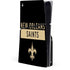 NFL New Orleans Saints Black Performance Series PS5 Slim Disk Console Skin