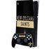 NFL New Orleans Saints Black Performance Series PS5 Slim Digital Edition Console Skin