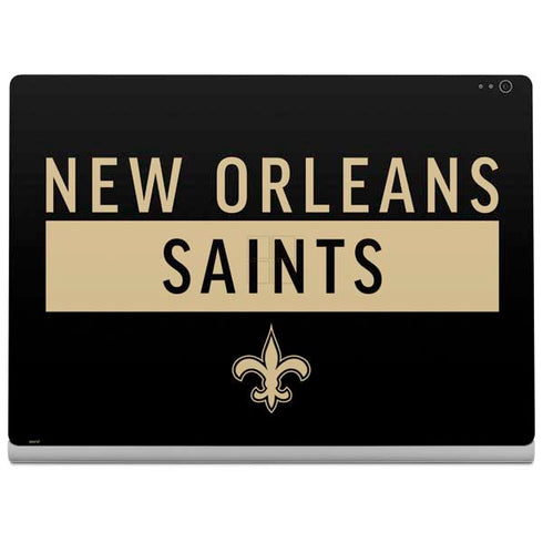 NFL New Orleans Saints Black Performance Series Surface Book 2 13.5in Skin