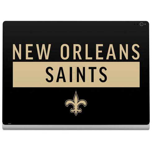 NFL New Orleans Saints Black Performance Series Surface Book 2 15in Skin