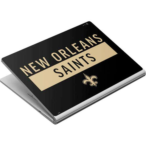 NFL New Orleans Saints Black Performance Series Surface Book Skin