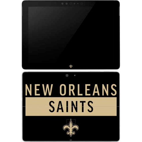 NFL New Orleans Saints Black Performance Series Surface Go Skin