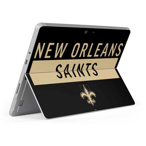 NFL New Orleans Saints Black Performance Series Surface Go Skin
