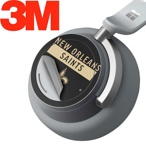 NFL New Orleans Saints Black Performance Series Surface Headphones Skin