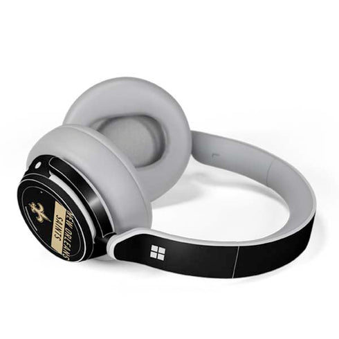 NFL New Orleans Saints Black Performance Series Surface Headphones Skin