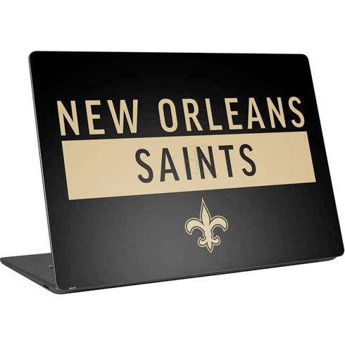 NFL New Orleans Saints Black Performance Series Surface Laptop 4 15in Skin
