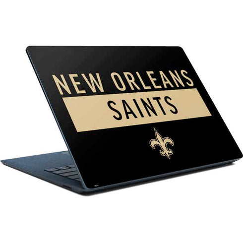 NFL New Orleans Saints Black Performance Series Surface Laptop Skin