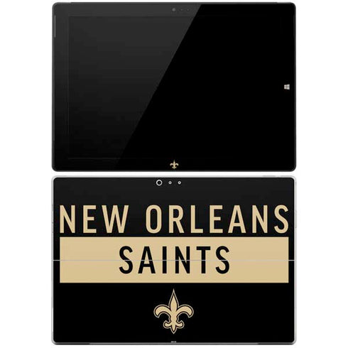 NFL New Orleans Saints Black Performance Series Surface Pro 3 Skin