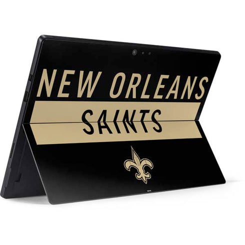 NFL New Orleans Saints Black Performance Series Surface Pro 6 Skin