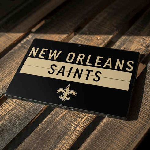NFL New Orleans Saints Black Performance Series Surface Pro 6 Skin