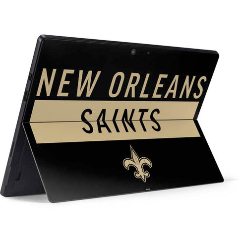 NFL New Orleans Saints Black Performance Series Surface Pro 7 Skin
