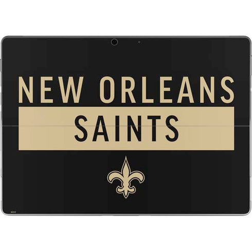 NFL New Orleans Saints Black Performance Series Surface Pro 8 Skin