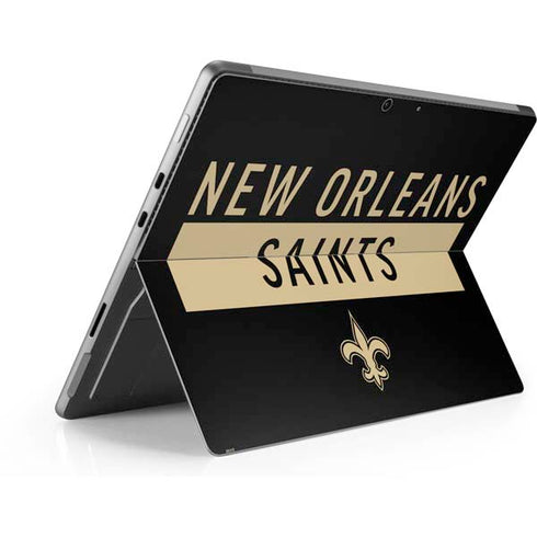 NFL New Orleans Saints Black Performance Series Surface Pro 8 Skin