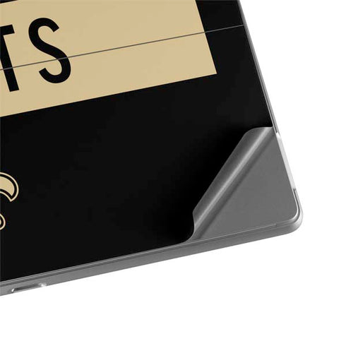 NFL New Orleans Saints Black Performance Series Surface Pro 8 Skin