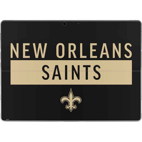 NFL New Orleans Saints Black Performance Series Surface Pro 9 Skin
