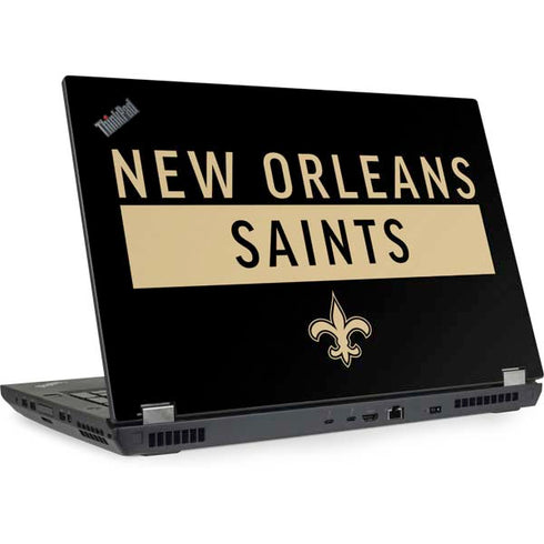 NFL New Orleans Saints Black Performance Series Lenovo ThinkPad Skin