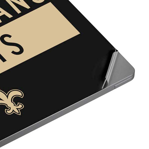 NFL New Orleans Saints Black Performance Series Universal Laptop 11in (8.8 x 6.2in) Skin