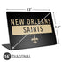 NFL New Orleans Saints Black Performance Series Universal Laptop 16in (13 x 9.4in) Skin