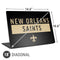 NFL New Orleans Saints Black Performance Series Universal Laptop 18in (14.6 x 10.6in) Skin