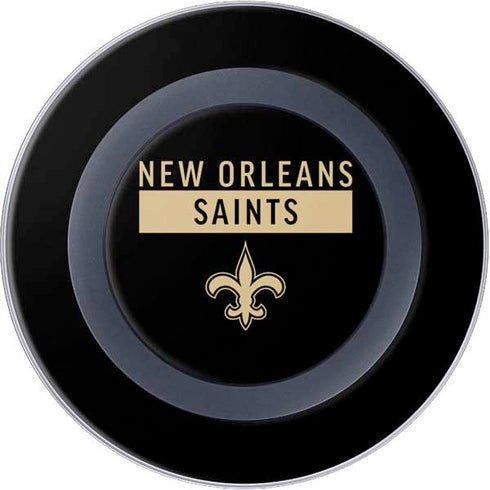 NFL New Orleans Saints Black Performance Series Wireless Charger Skin