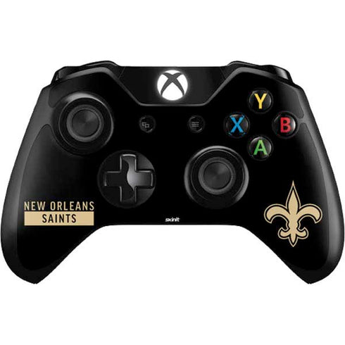 NFL New Orleans Saints Black Performance Series Xbox One Controller Skin