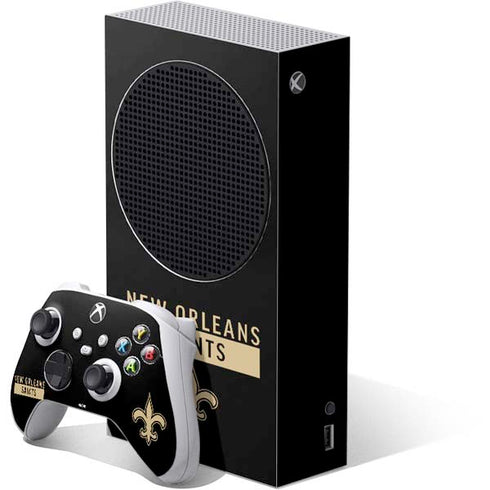 NFL New Orleans Saints Black Performance Series Xbox Series S Skins