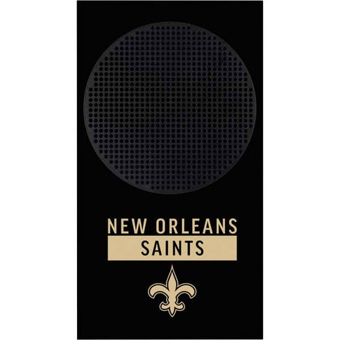 NFL New Orleans Saints Black Performance Series Xbox Series S Console Skin