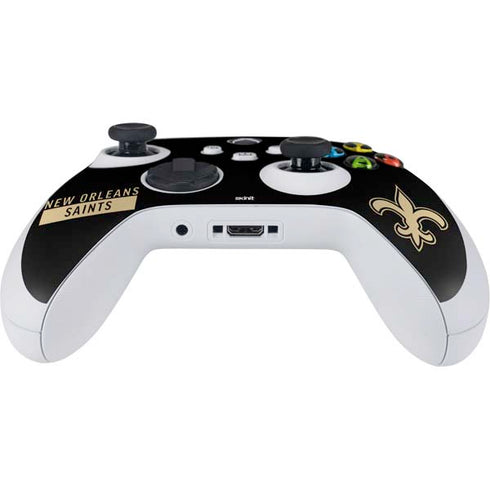 NFL New Orleans Saints Black Performance Series Xbox Series S Controller Skin